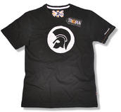 View Item Lambretta Skin Mod Trojan Ska Helmet Logo T Shirt Black